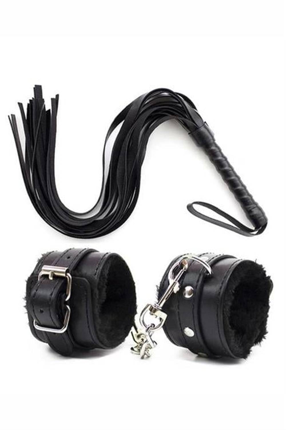 Markano Leather Bracelet and Whip Harness Set of 2