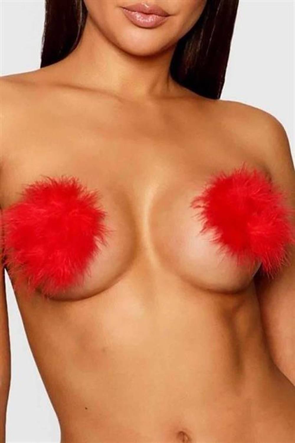 Markano Red Leather with Feather Nipples
