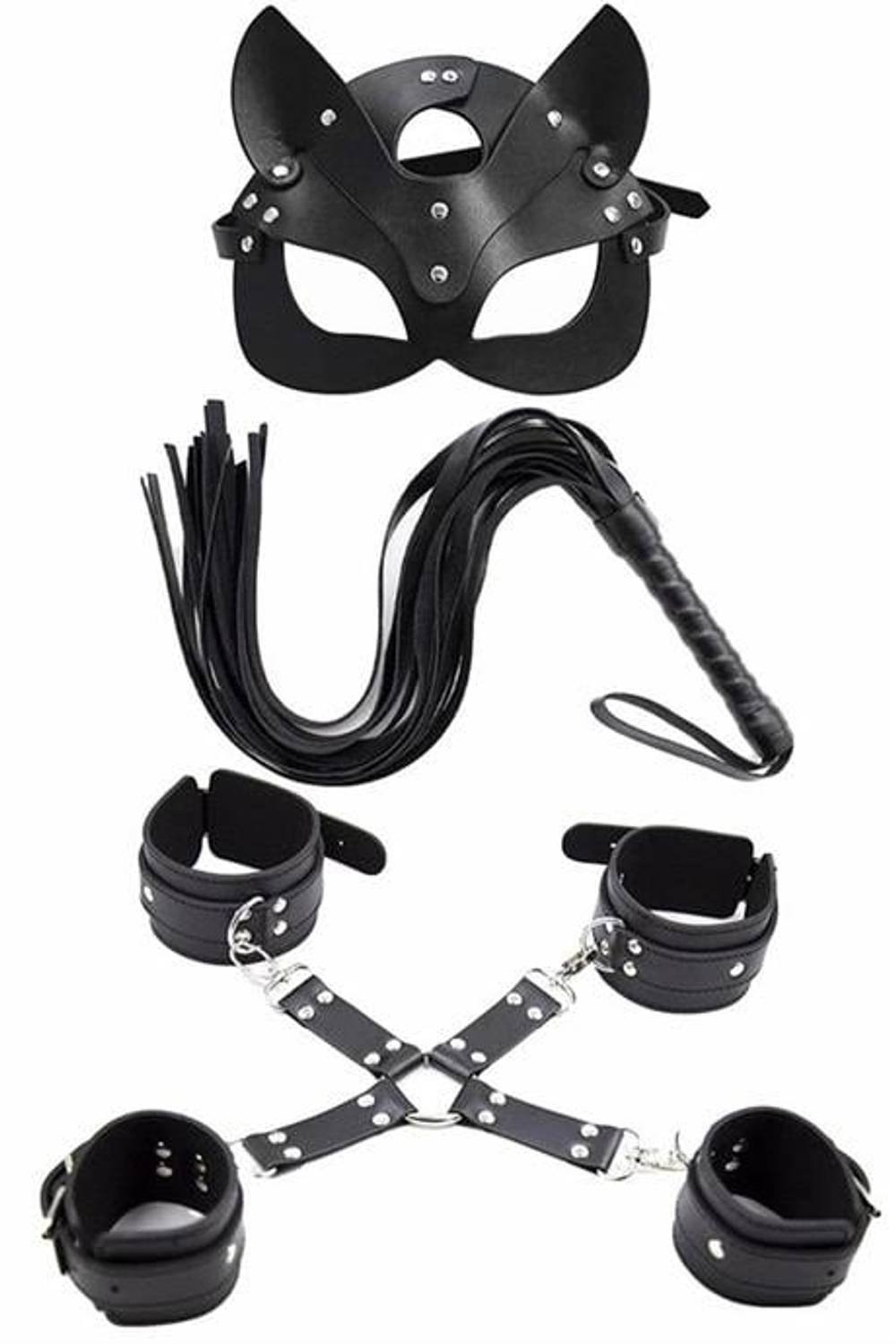 Markano Mask Whip Bracelet Set of 5 Harness Leather