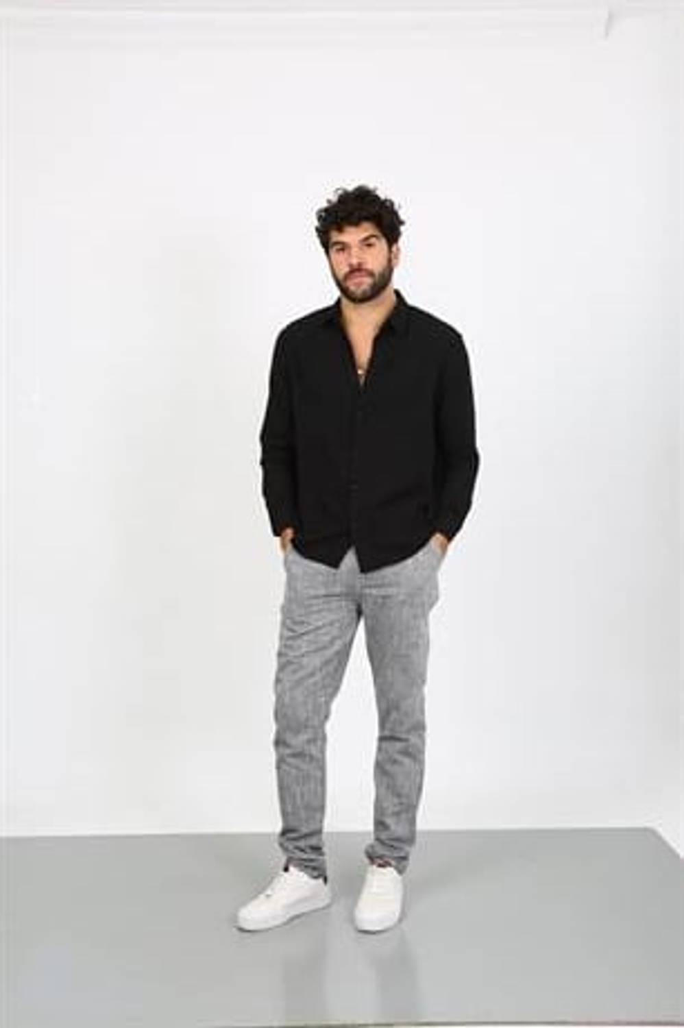 Мужские брюки Markano Cresp темно-синего цвета, размеры 30-38