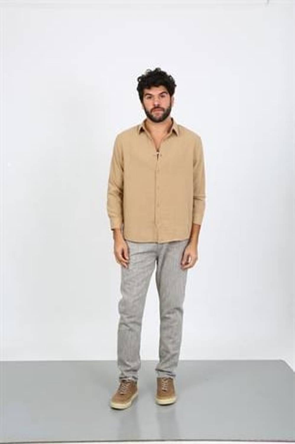 Markano Men's Crespo Fit Grey Trousers in Various Sizes