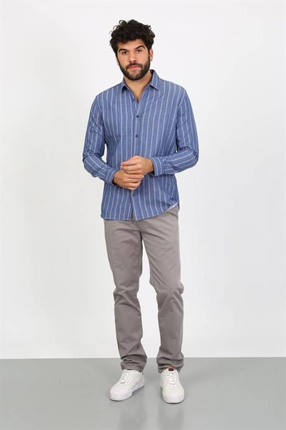 Markano Men's Togo Grey Trousers with Tailored Fit and Multiple Sizes Available