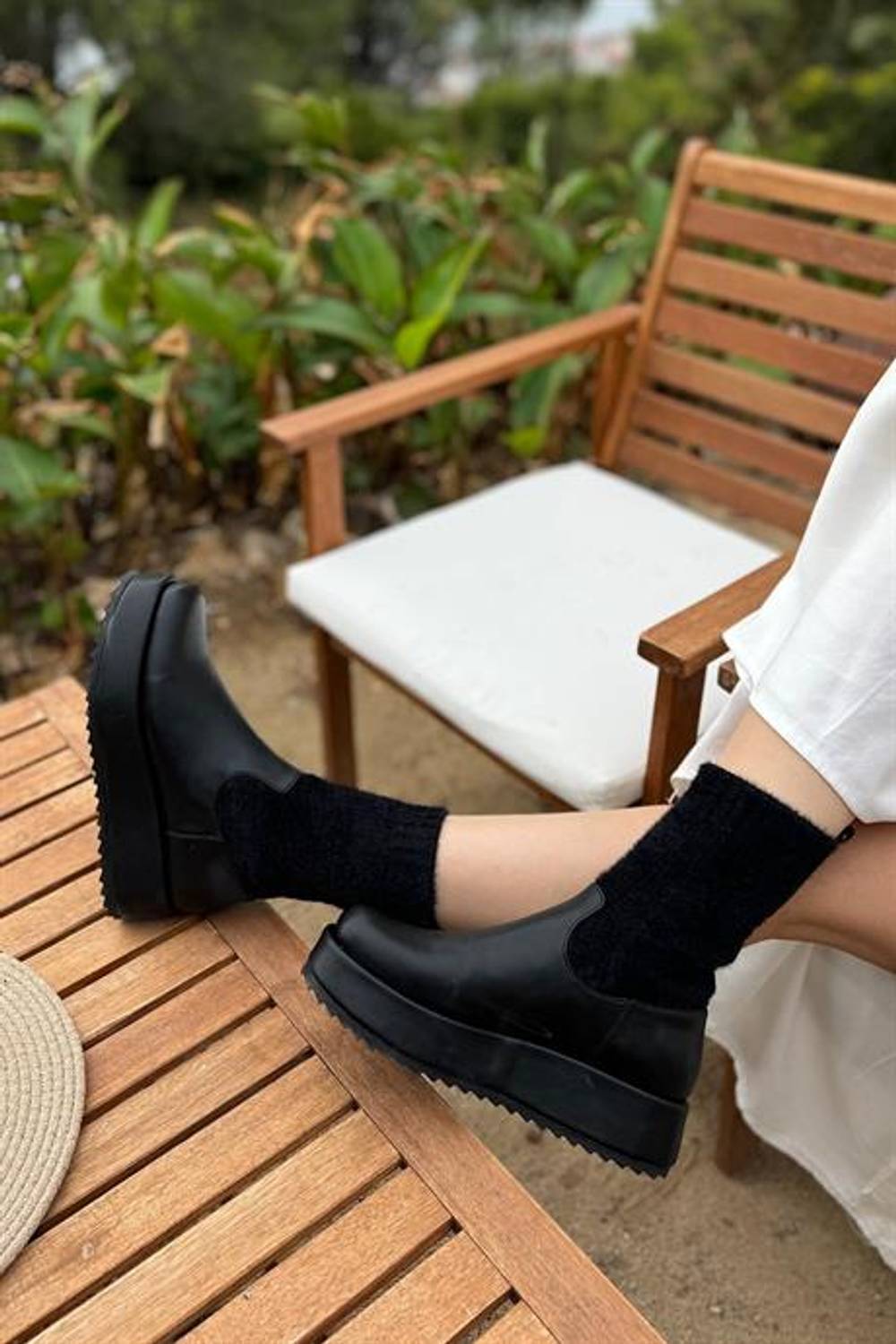 Markano Eldon Siyah Triko Kadın Bot