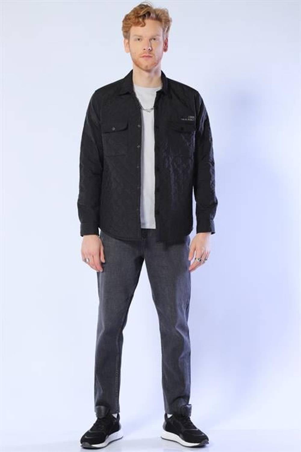 قمصان ماركانو للرجال باللون الأسود 100% نايلون متوفرة بمقاسات S, M, L, XL