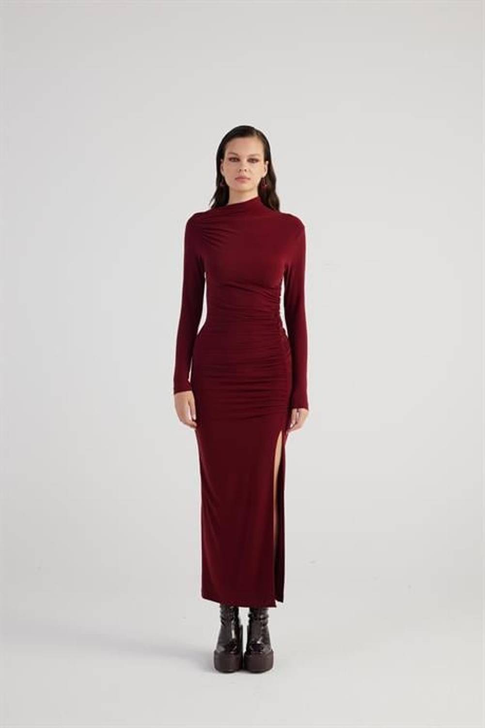 Markano Yasmin Elbise Bordo