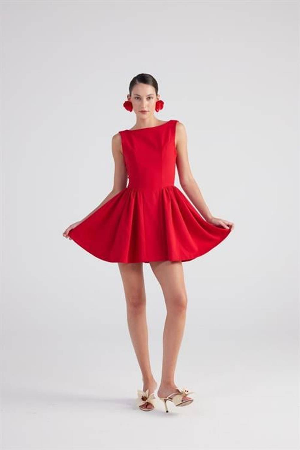 Markano Alena Elbise Kırmızı