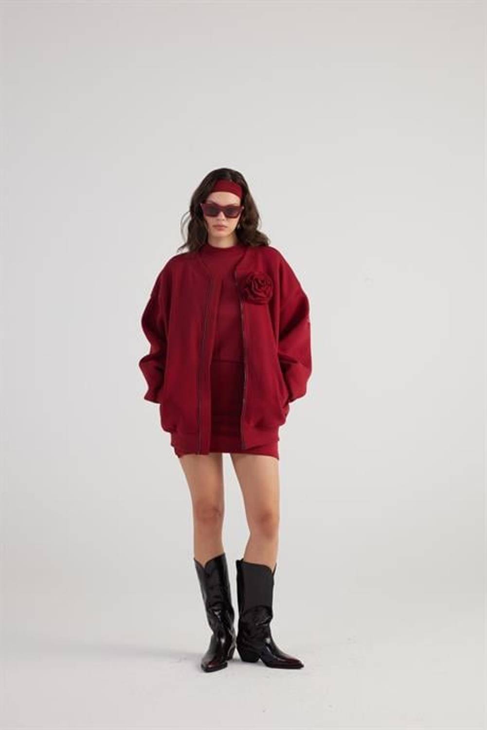 Markano Alexa Bomber Ceket Bordo