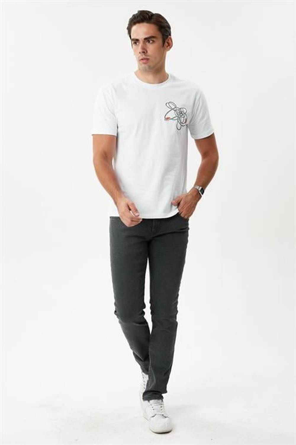 Markano Men's Panama Pants in Anthracite - Comfortable Cotton-Polyester Blend with Stretch, Available in Multiple Sizes