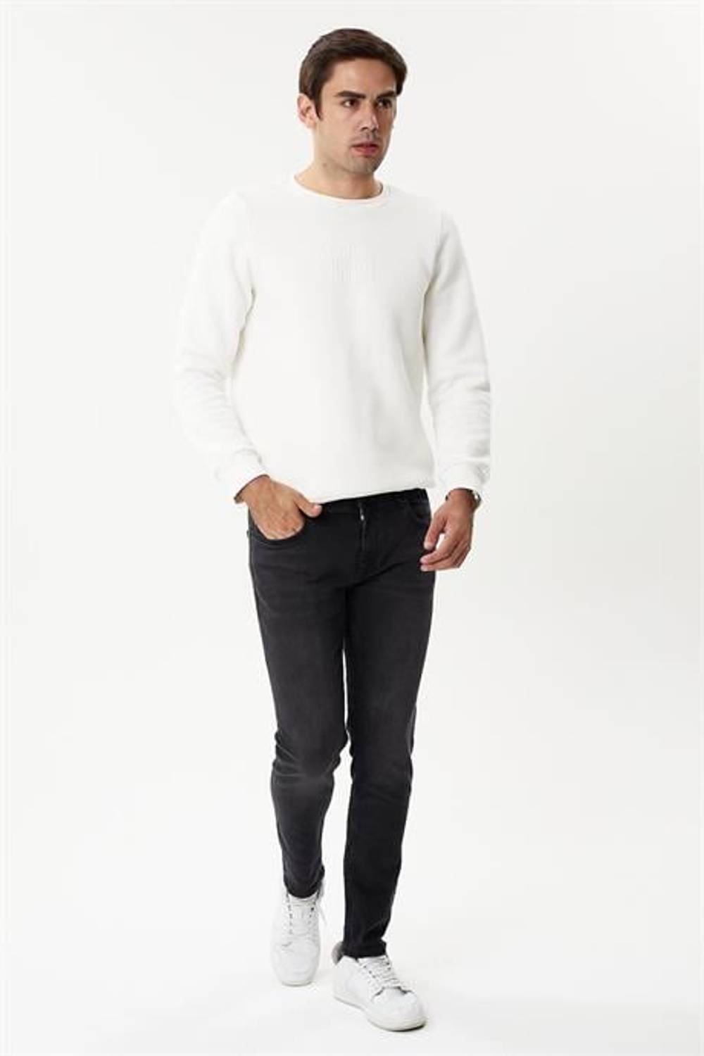 Markano Men's Gabon Black Pants in Cotton-Elastane Blend, Available Sizes 30-36