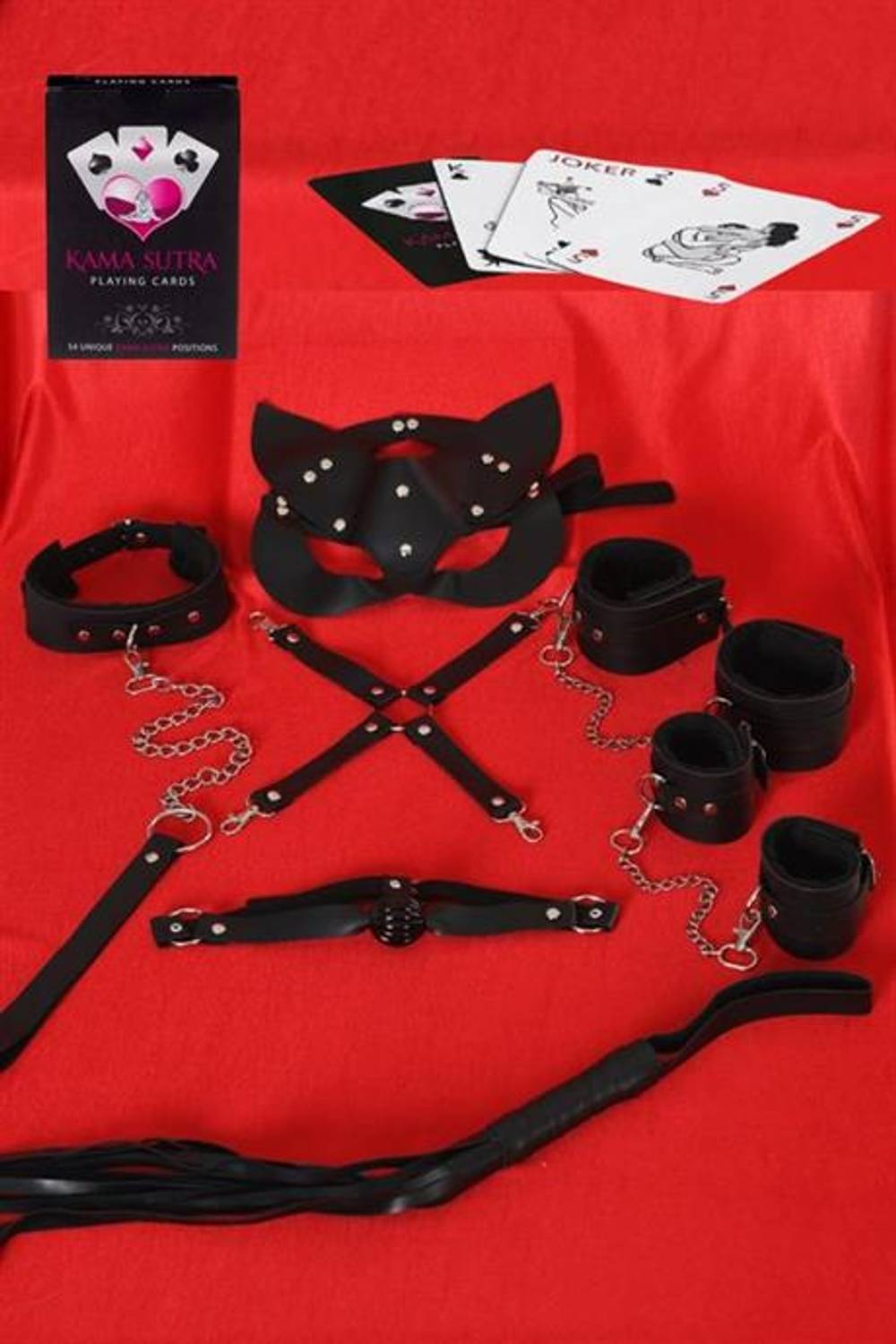 Markano  Sexy Görselli Oyun Kartı Kama Sutra 7'li Harness Set