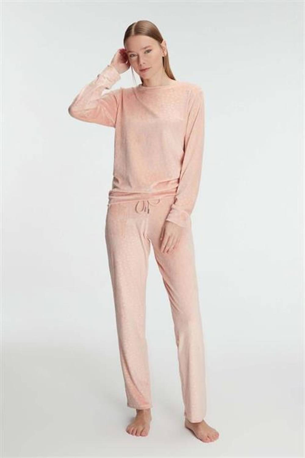 Markano  Uzun Kol Sweatshirt ve Pantolon Takım Pijama Takımı