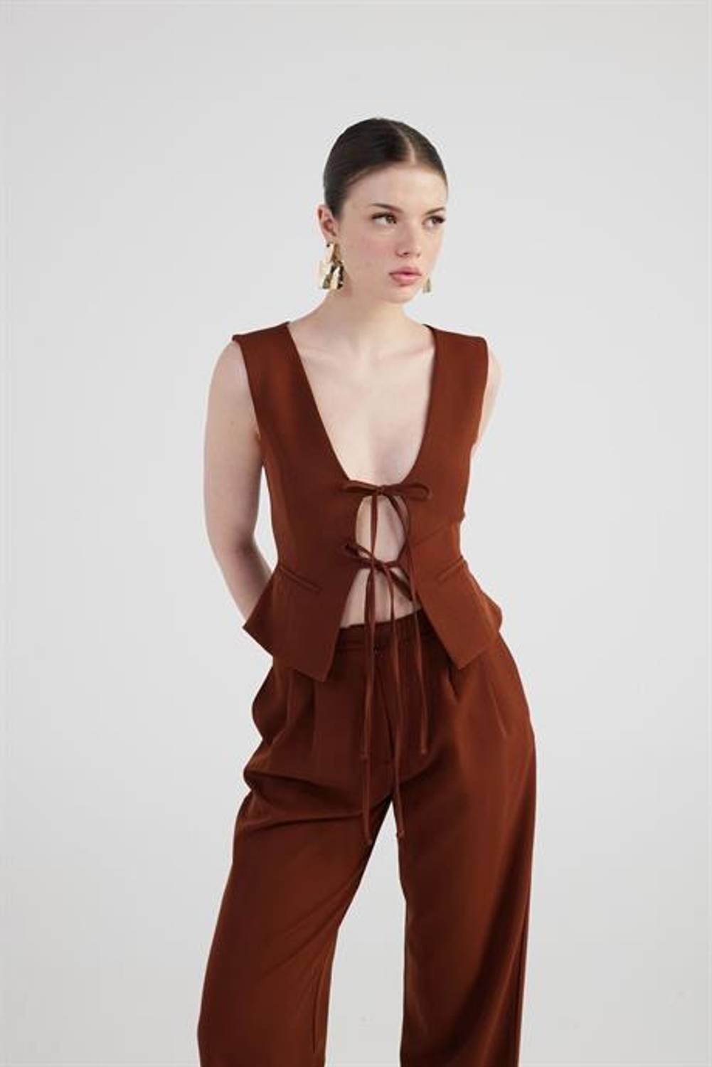 Markano Frida Yelek Kahve