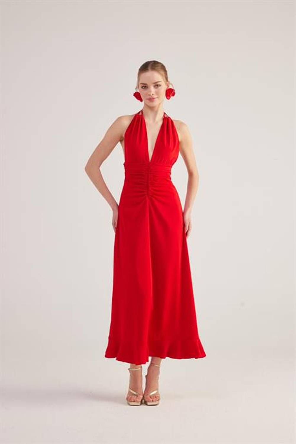 Markano Singa Elbise Kırmızı