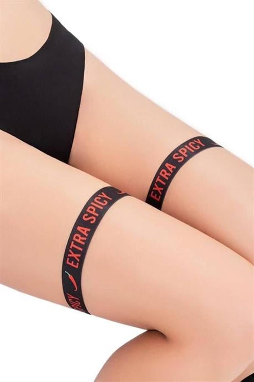 Markano  Yazılı Fantezi Bacak Bantı