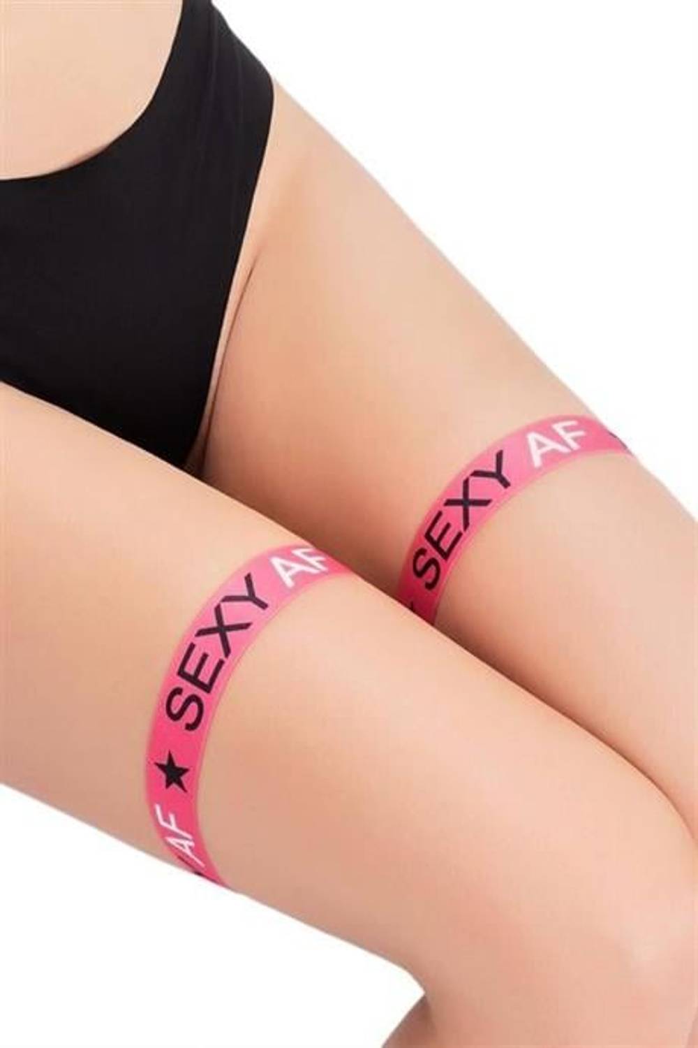 Markano  Sexy Yazılı Fantezi Bacak Bantı