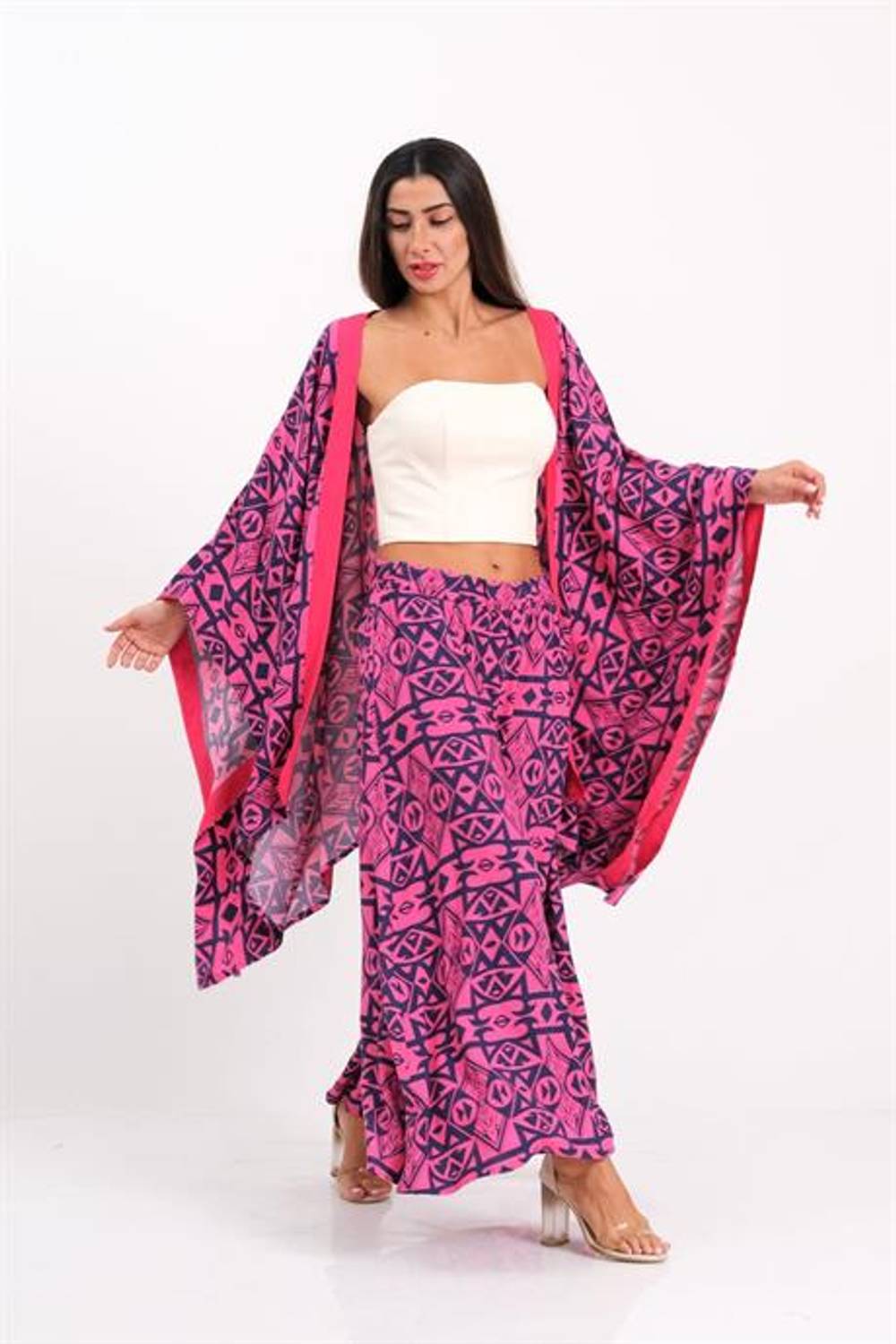 Комплект из рубашки и брюк Markano розового цвета, размеры 36-44