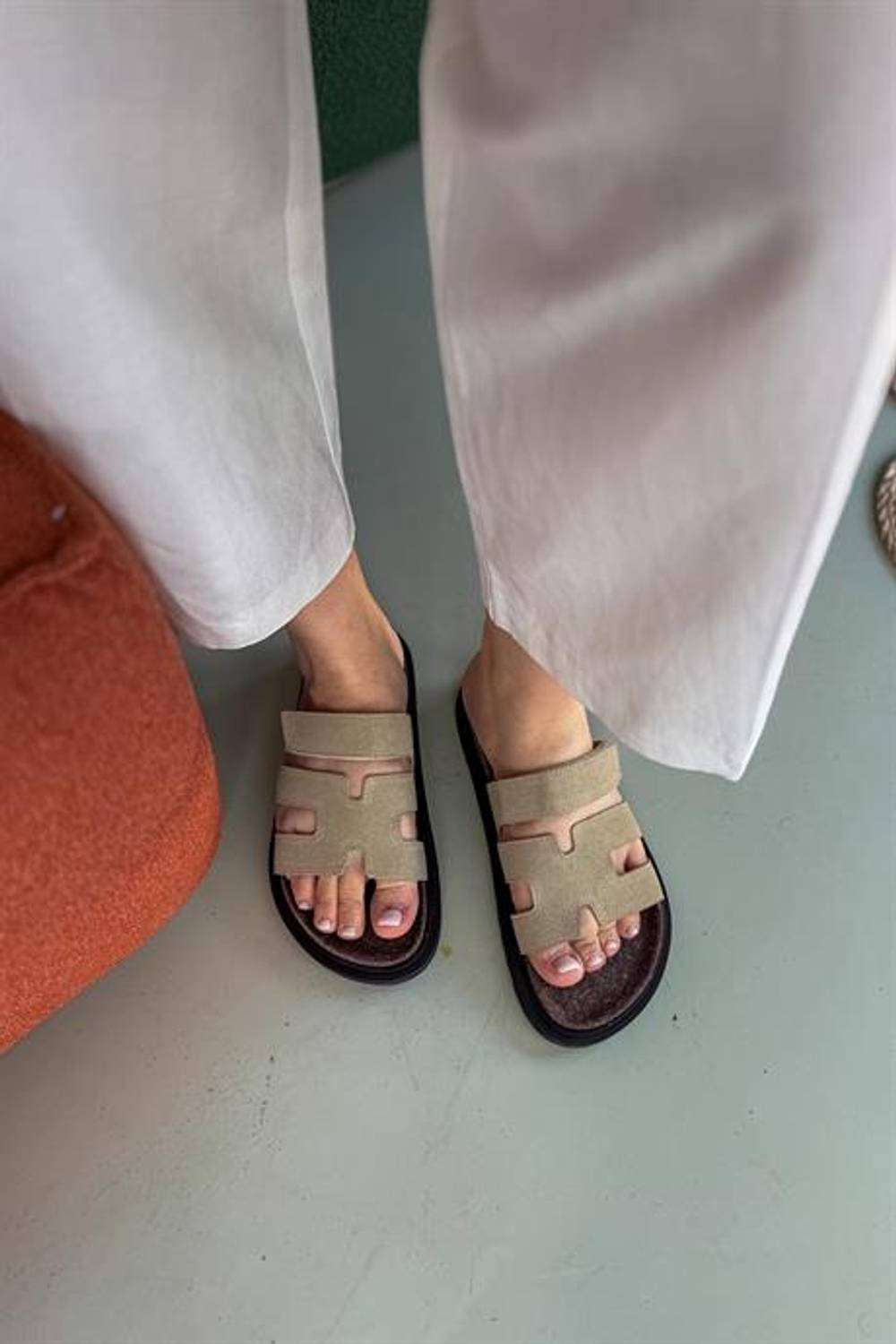 Markano Arthur Vizon Cırt Detaylı Kadın Terlik