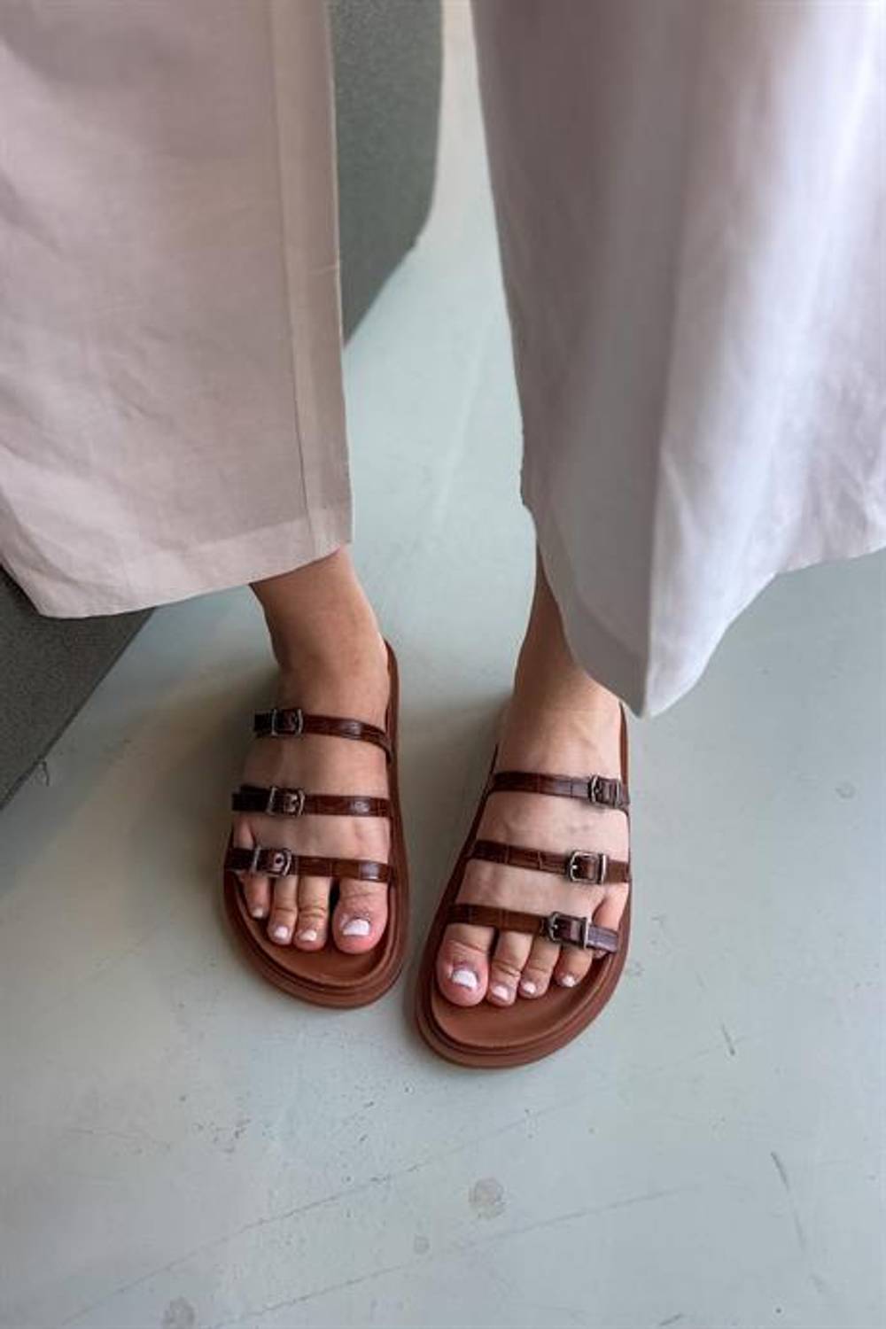 Markano Delma Taba Üç Biyeli Kadın Terlik