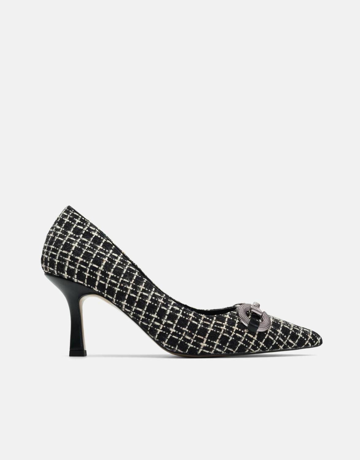 Жіночі туфлі Luisa Tweed на тонкому каблуці чорного кольору