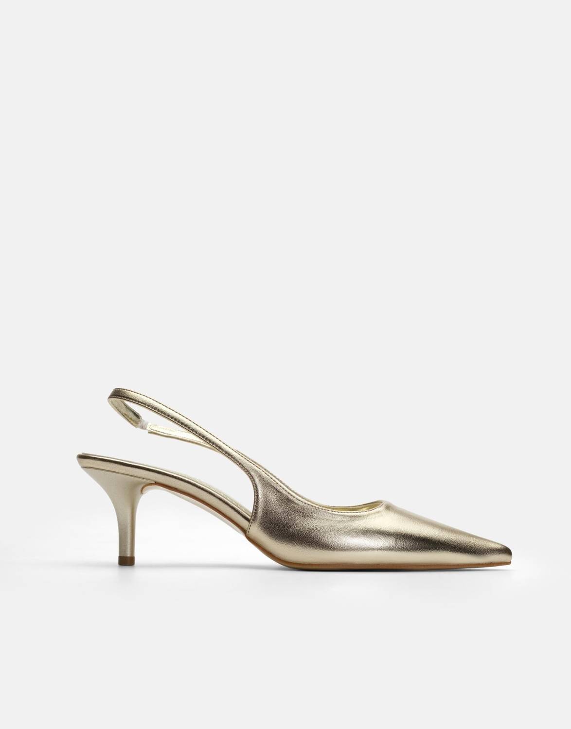 Agata Rugan Klasik İnce Topuklu Ayakkabı - Gold