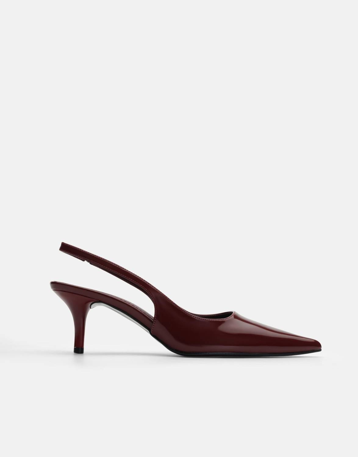 Agata Rugan Klasik İnce Topuklu Ayakkabı - Bordo