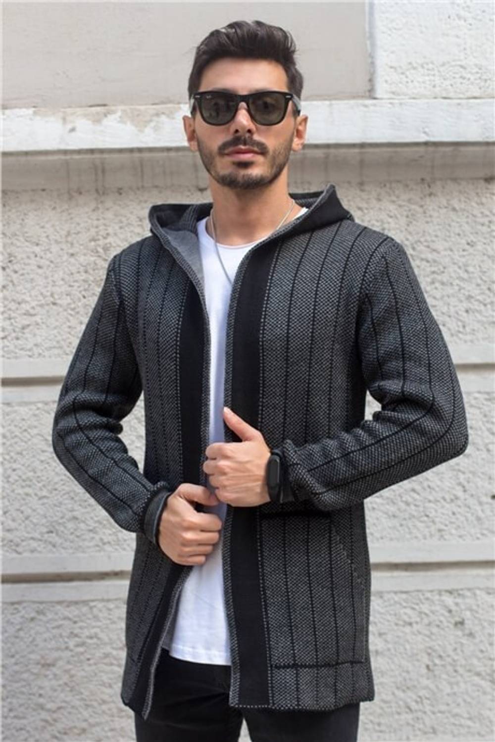 Füme Erkek Archer Panço Hırka