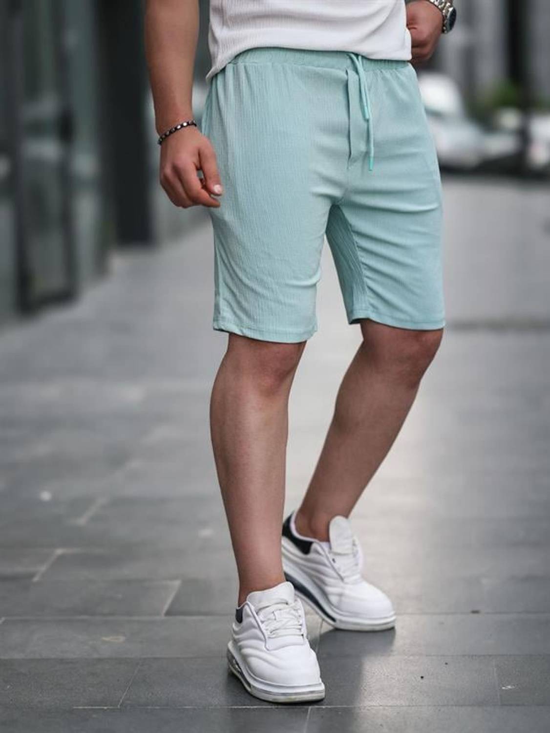 Шорты Fitilli Basic - Цвет морской воды, удобная повседневная одежда, отлично сочетаются с рубашками и джинсами