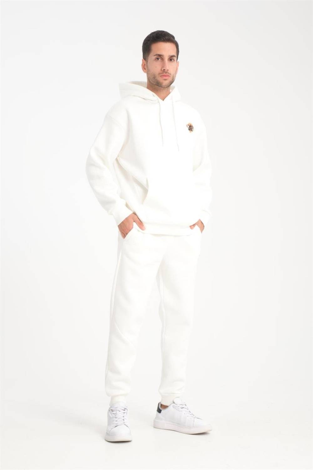 Костюм спортивный CozyFit с теплоизоляцией и принтом "Why Not" в oversize стиле, шикарный и удобный, идеален для зимы