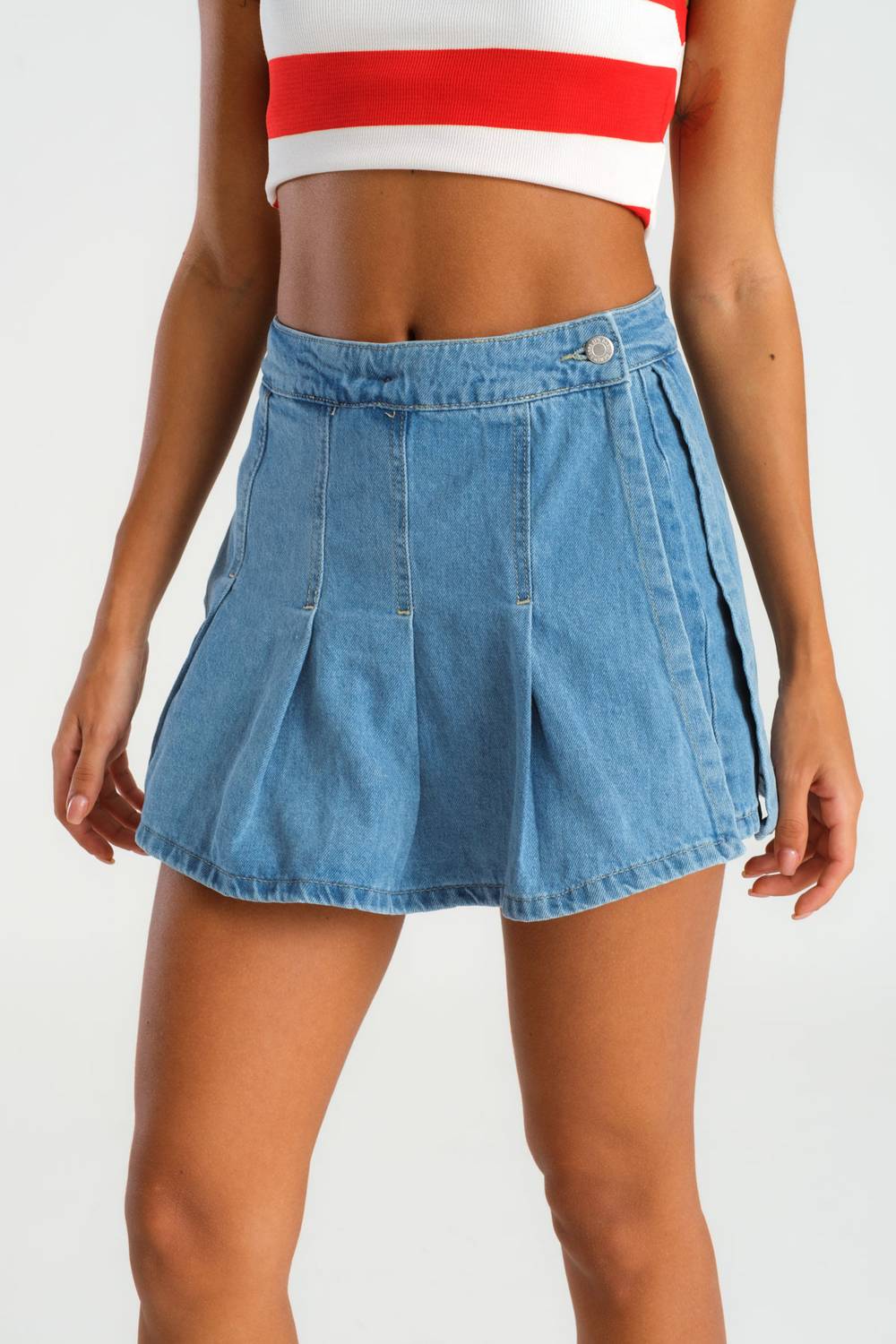 Жіноча міні-сукня з деніму, кам'яного кольору, з передніми складками, коротка, розміри 32-38