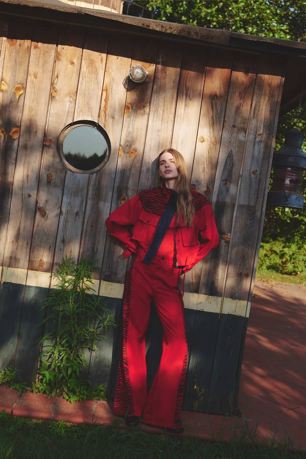 Женские красные брюки палаццо из специальной ткани, размер 34-42, 100% хлопок