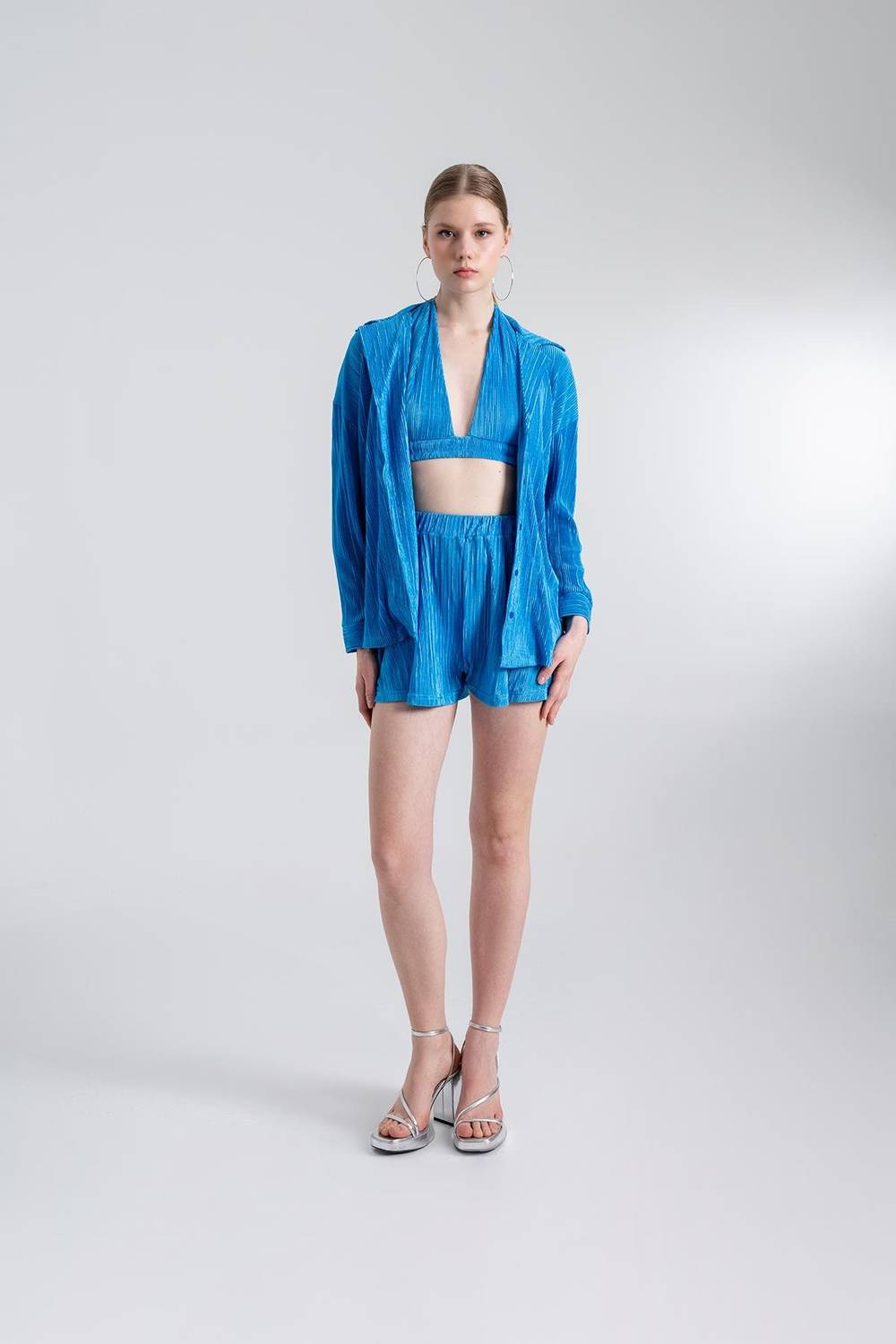 Comfy Oversize Shirt Blue