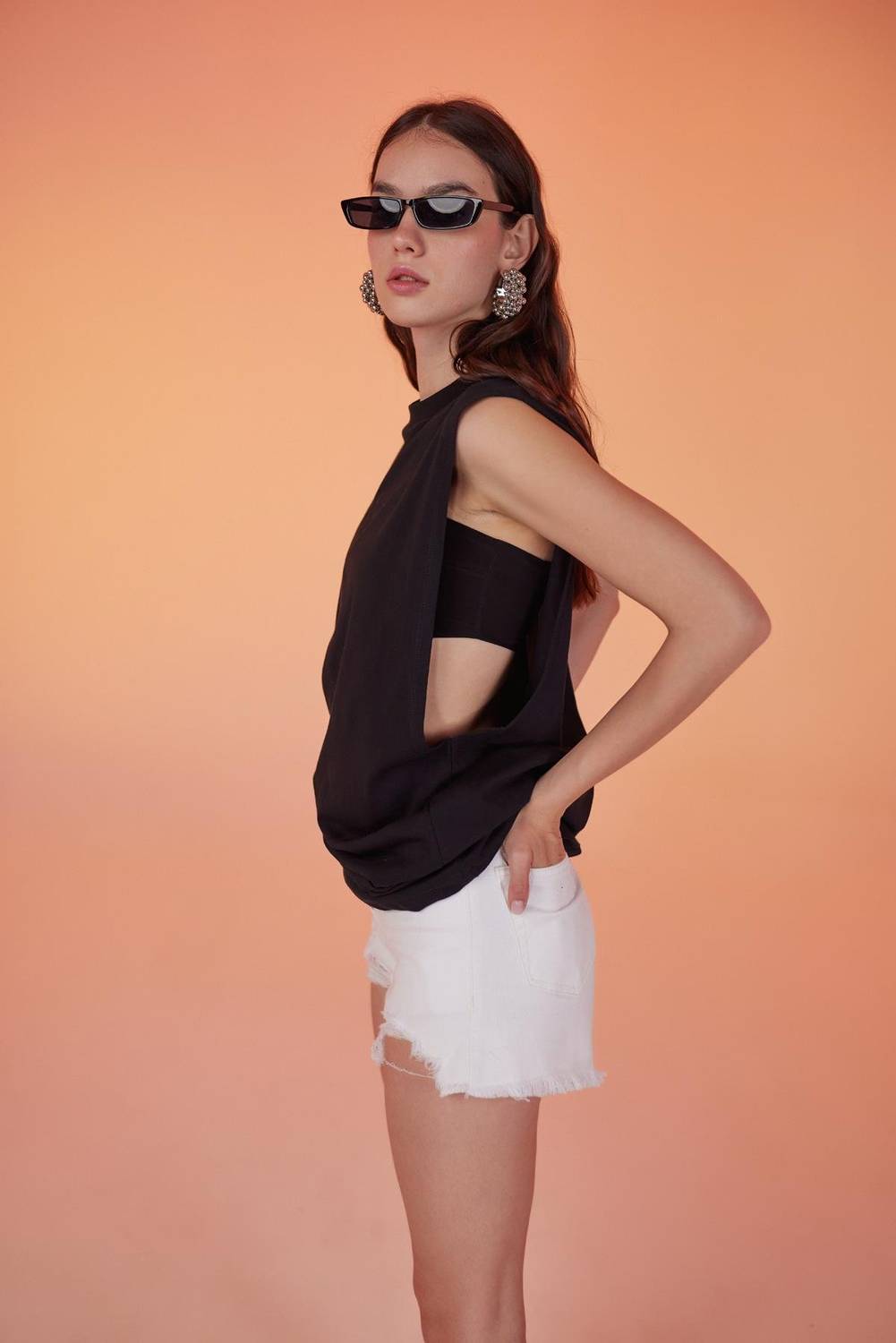 Army Oversize Tshirt Siyah