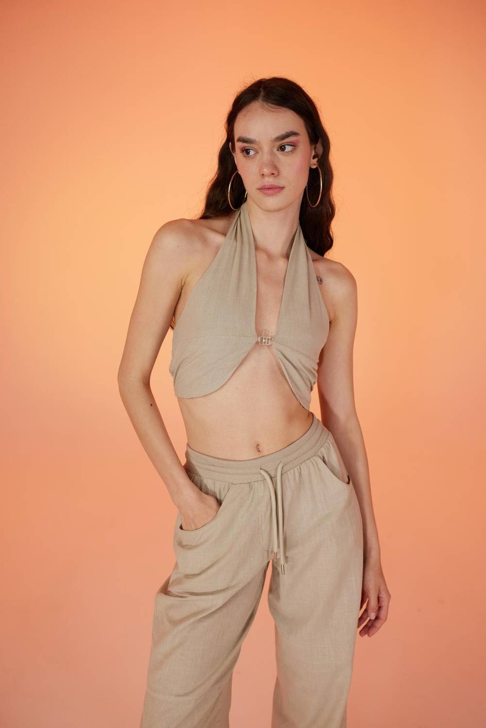 بلوزة Rise Accessory بيج