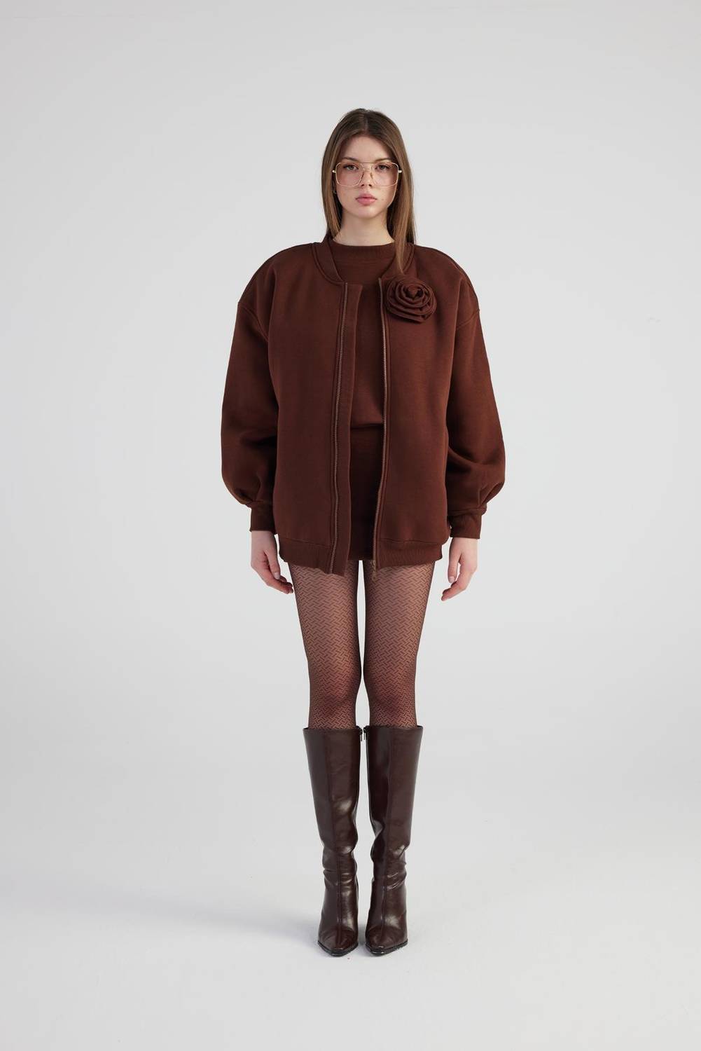 Alexa Bomber Ceket Kahve