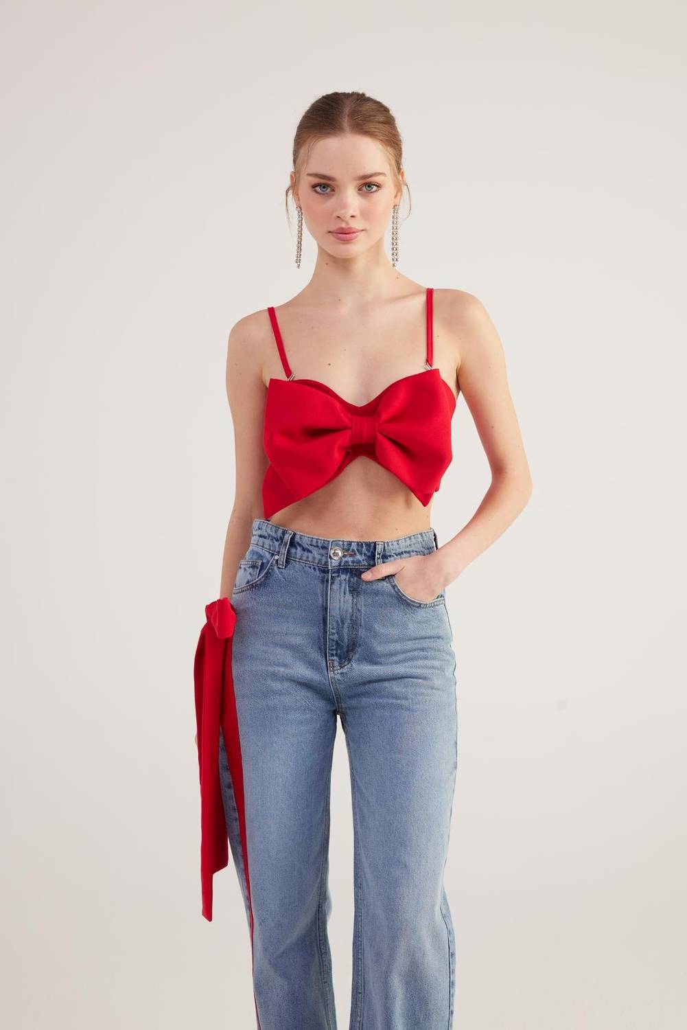 Jazmin Bluz Kırmızı