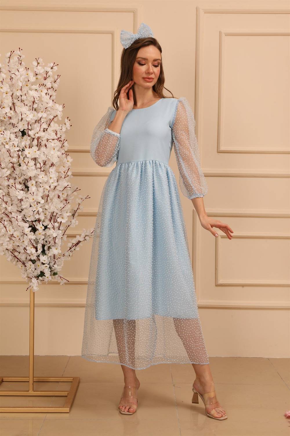 Baby Blue Tulle Party Dress