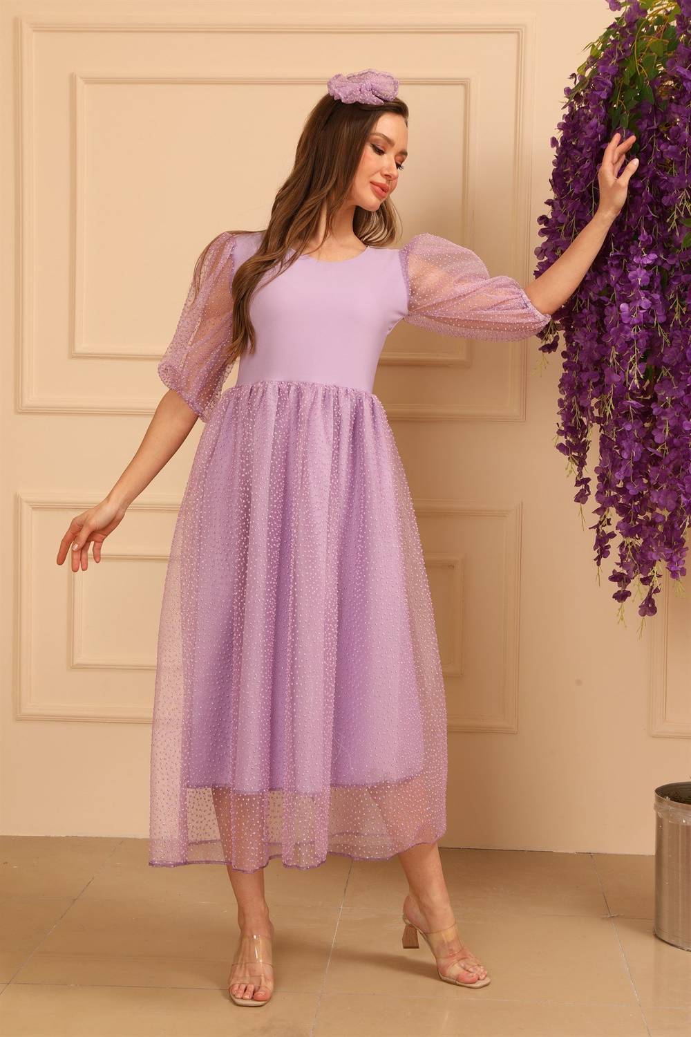 Lilac Tulle Party Dress