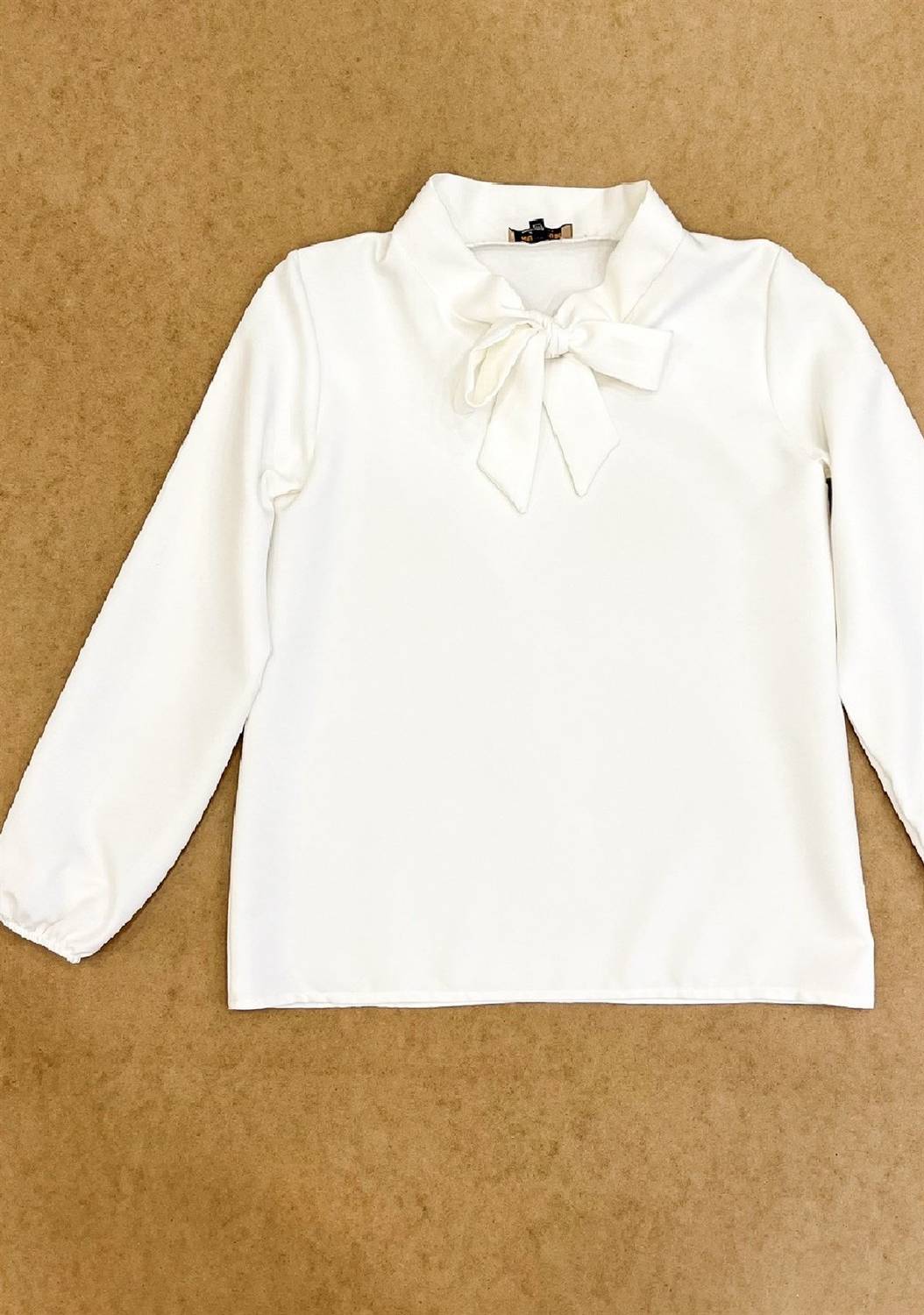 White Crepe Halterneck Blouse