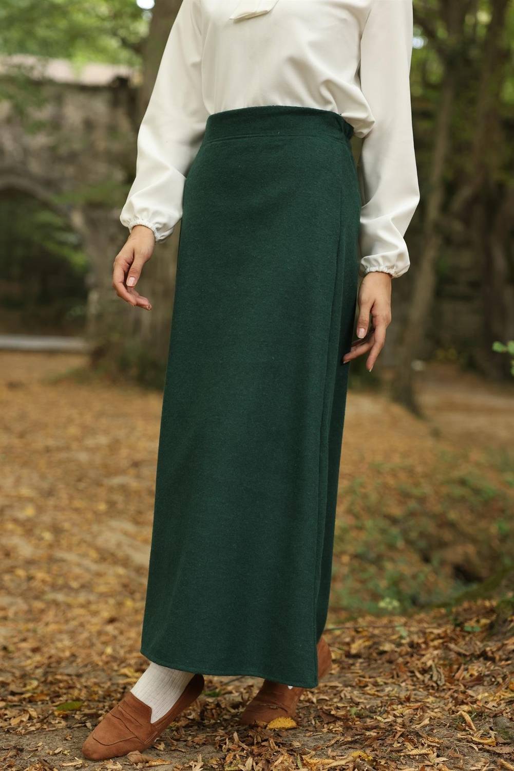 Emerald Green Long Skirt