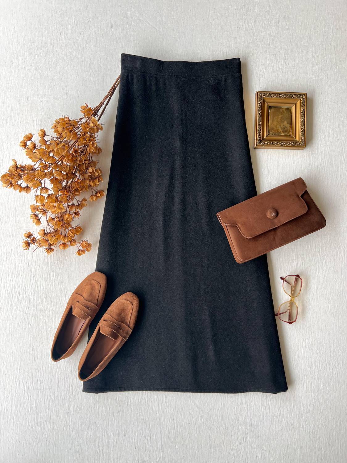 Black Kachet Long Skirt