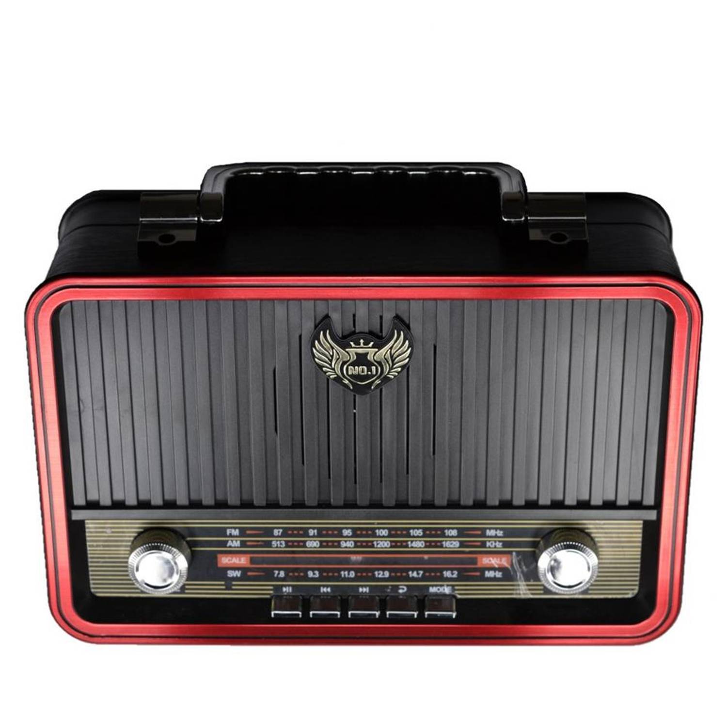 Retro 1907Bt Ahşap Nostaljik Fm Bluetooth Radyo