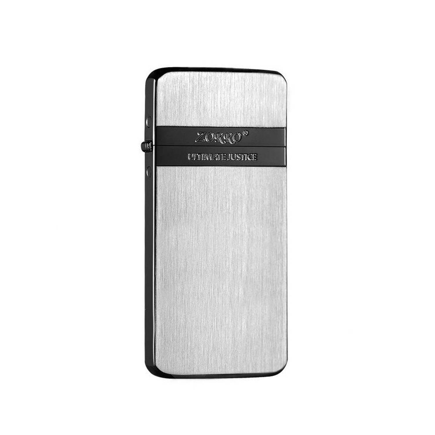 Zorro Ultra Slim Petrol Lighter Metallic