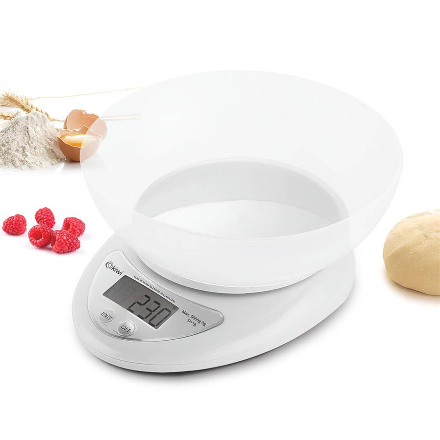 Digital Kitchen Scale with Bowl 5 Kg