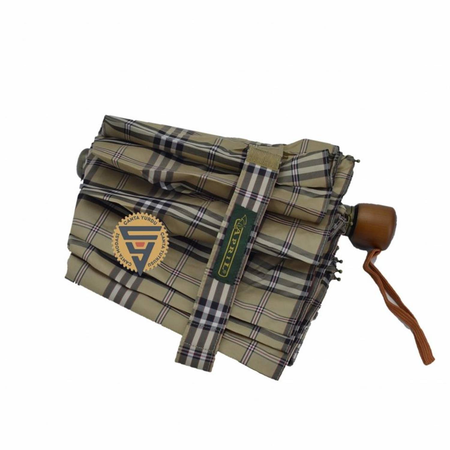 Квітневий A-228-L Спеціальний Міні Автоматичний 10-промінний Парасоль Бежевий