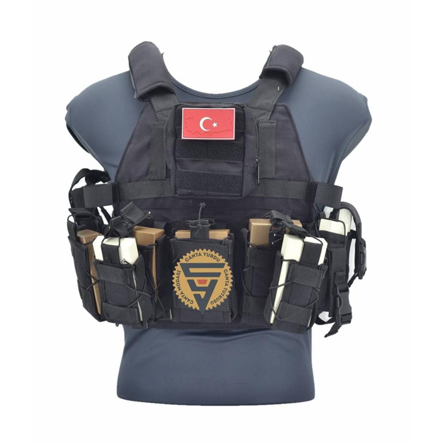 Специальный черный жилет Cordura для военной тактики с регулируемыми карманами и защитными пластинами