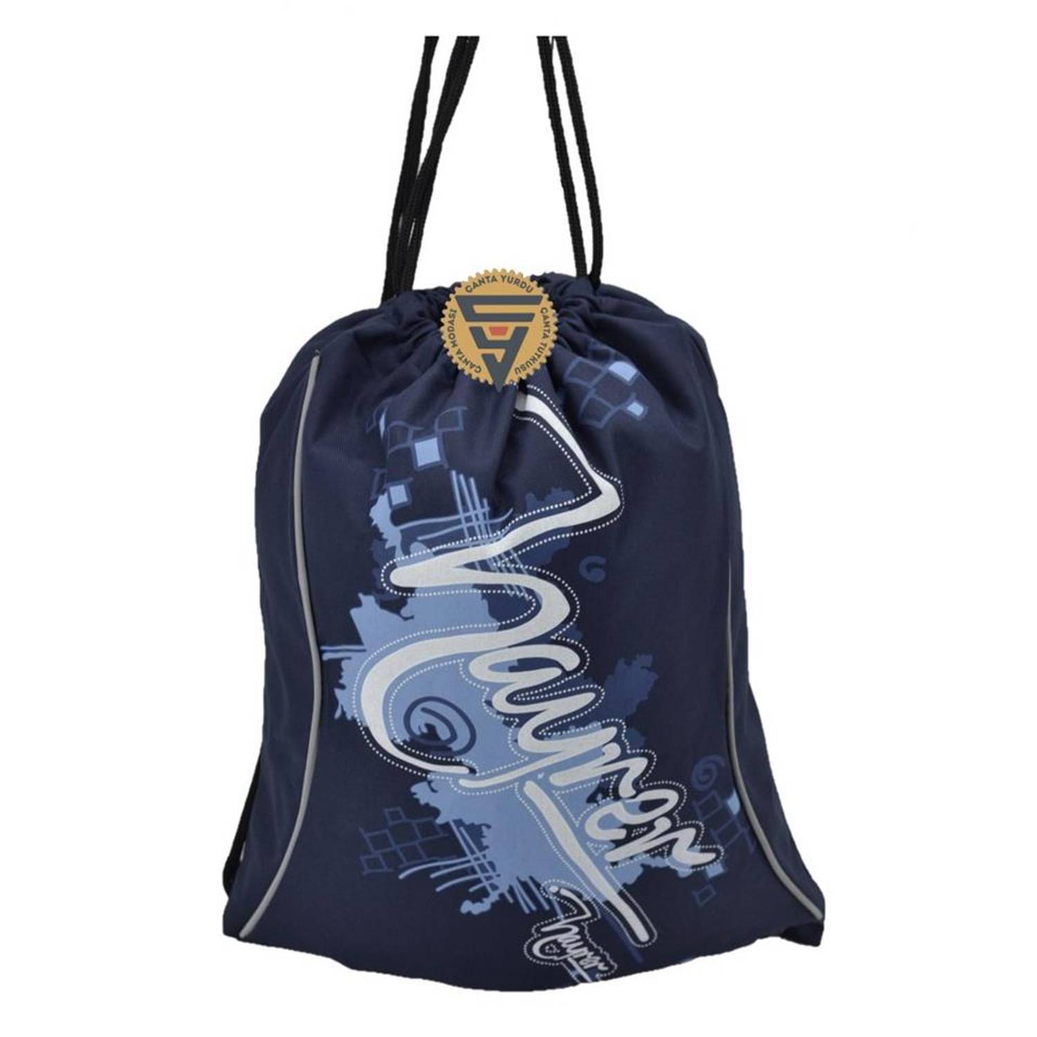 Hayrer Kumaş Büzgülü Torba Sırt Çantası Lacivert