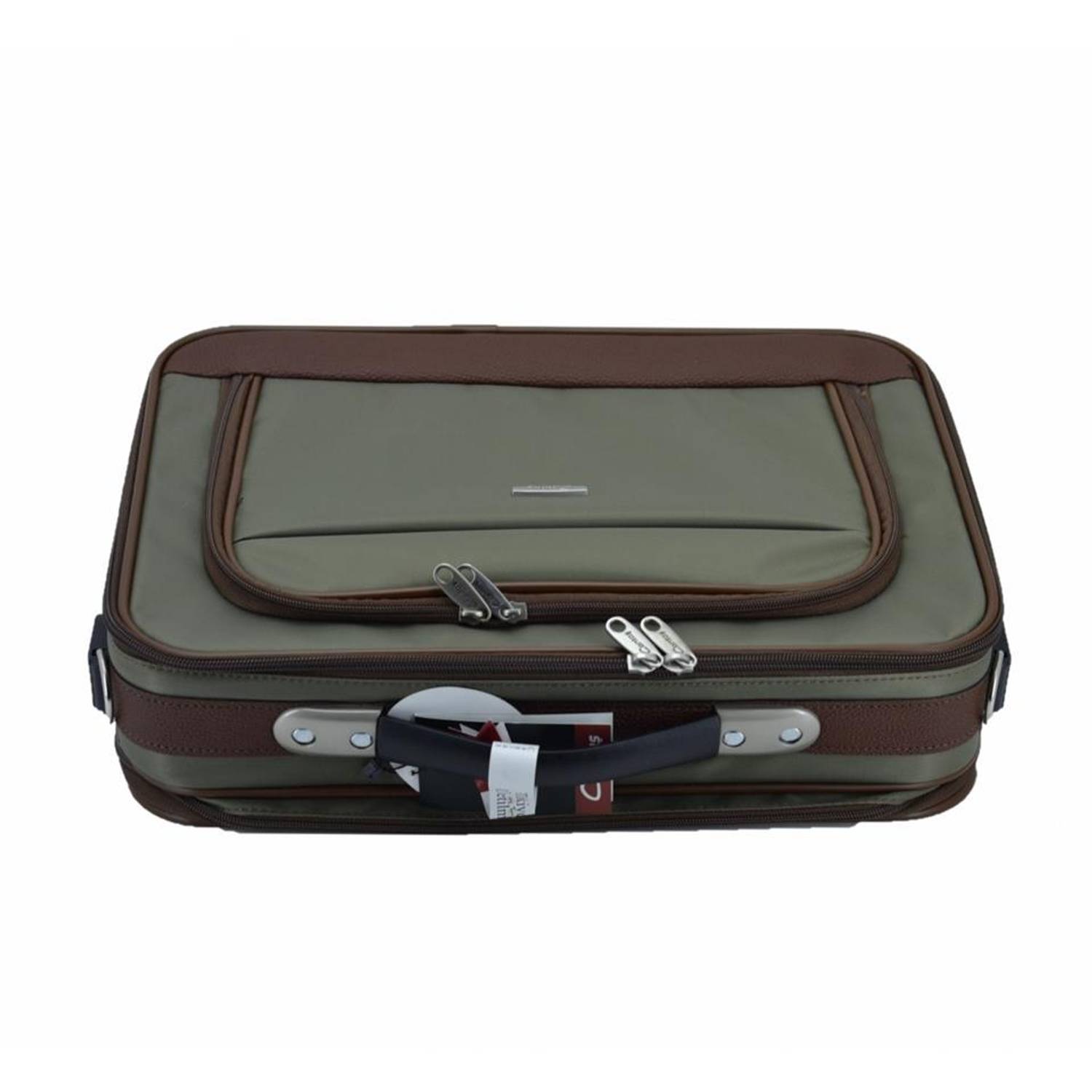 Kasalı Lüx Kabin Boy Evrak ve Business Çanta Yeşil 48 Cm