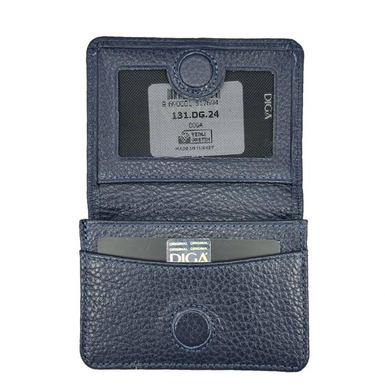 Diga 131 Hakiki Deri Kartlık Cüzdan Lacivert