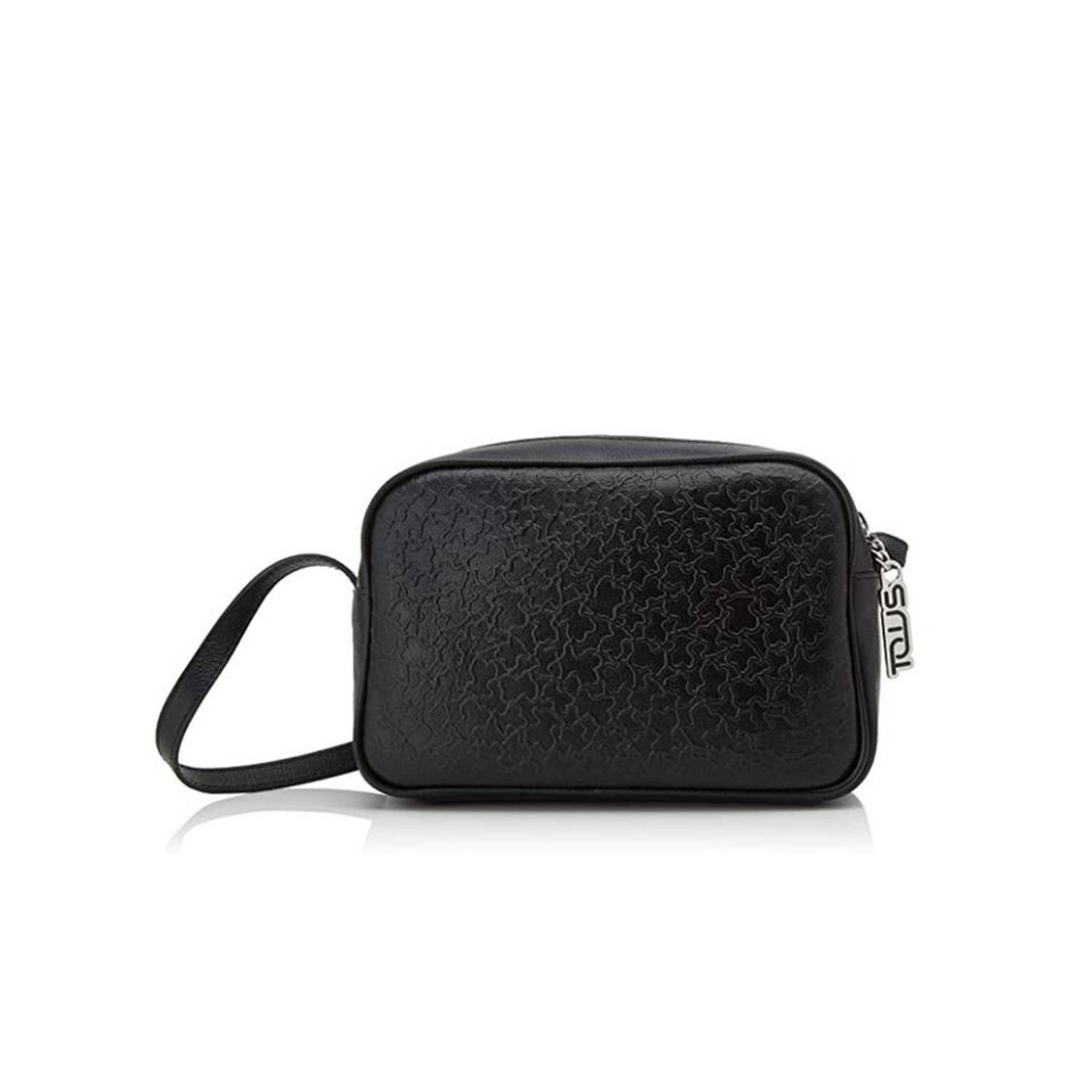 Genuine Leather Women's Shoulder Strap Minimal Sport Bag Black