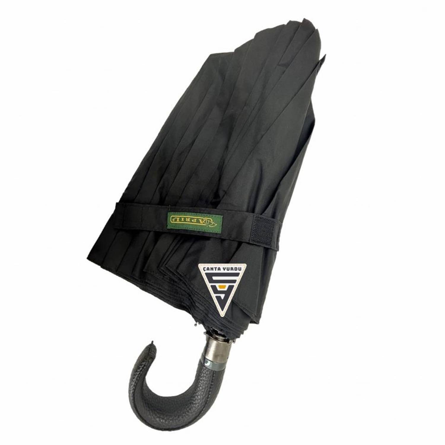 Дощовик April A-228G Elite, чорний, автоматичний, з 10 прутьми, легкий та надійний, водонепроникний, має компактні розміри 45х9 см в складеному вигляді